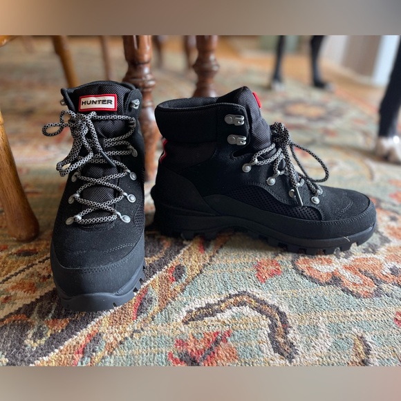 Never been worn! Hunter Black Outdoor Boots - Picture 1 of 4